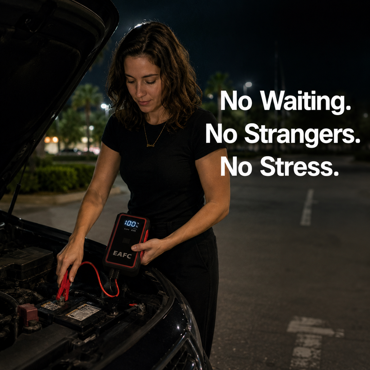 Portable Car Jump Starter – 12V Battery Booster Power Bank