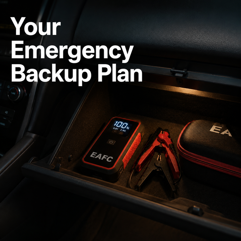 Portable Car Jump Starter – 12V Battery Booster Power Bank