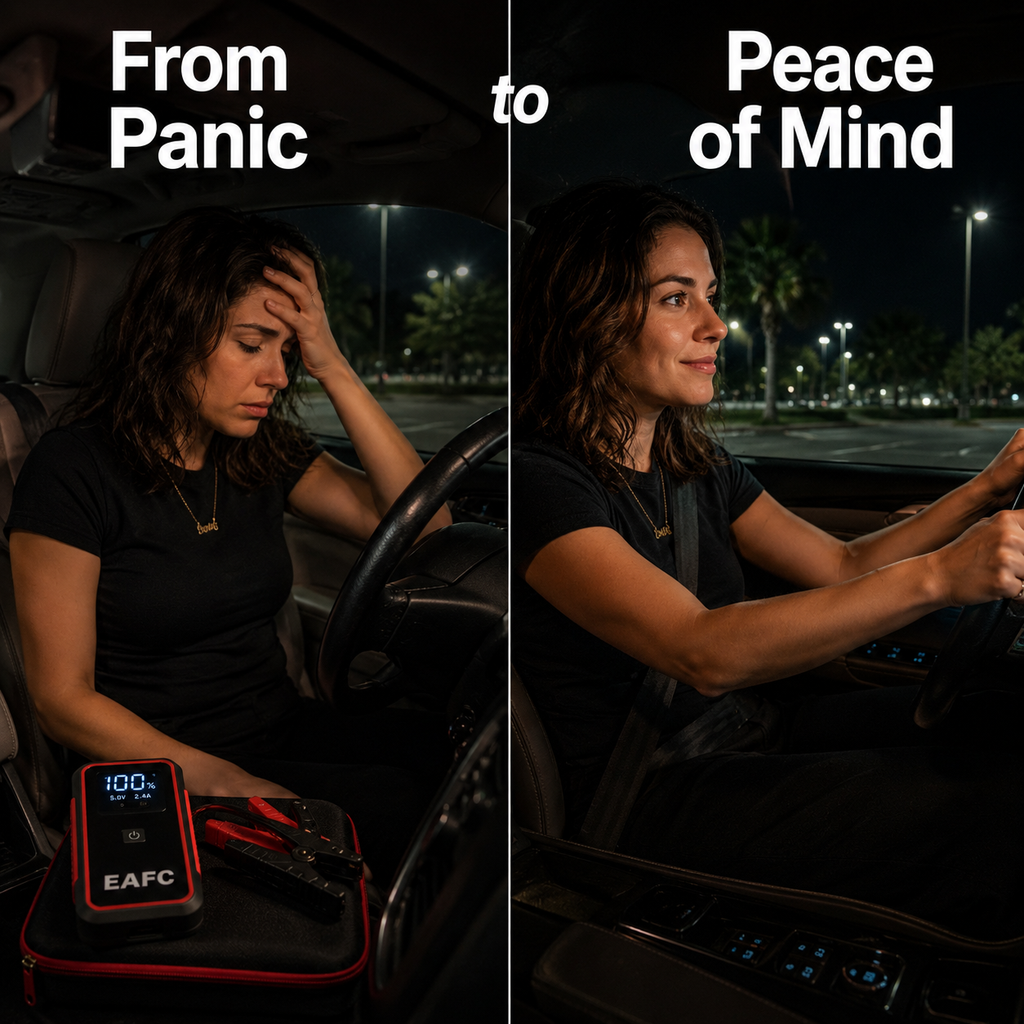 Portable Car Jump Starter – 12V Battery Booster Power Bank