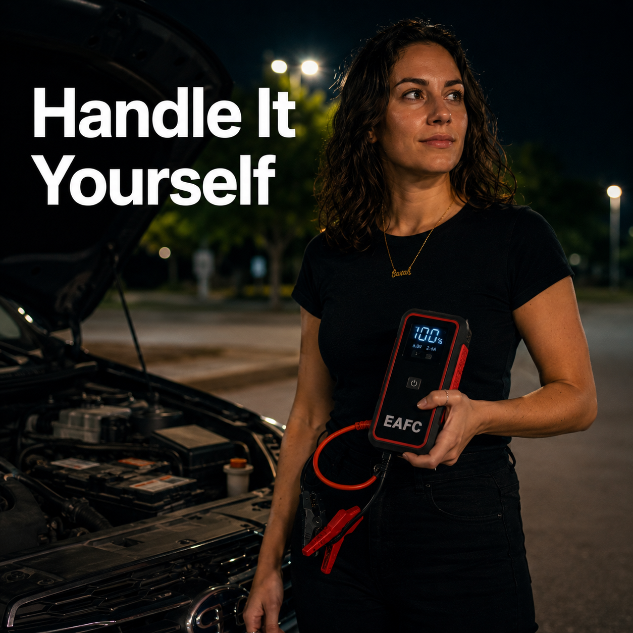 Portable Car Jump Starter – 12V Battery Booster Power Bank
