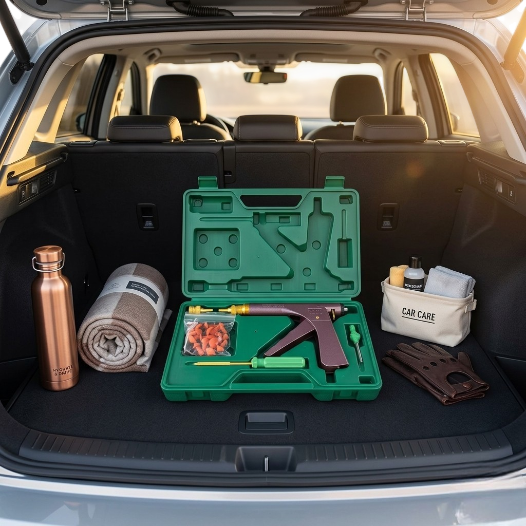 Heavy-Duty Tire Repair Kit – Emergency Tubeless Puncture Plug Tool