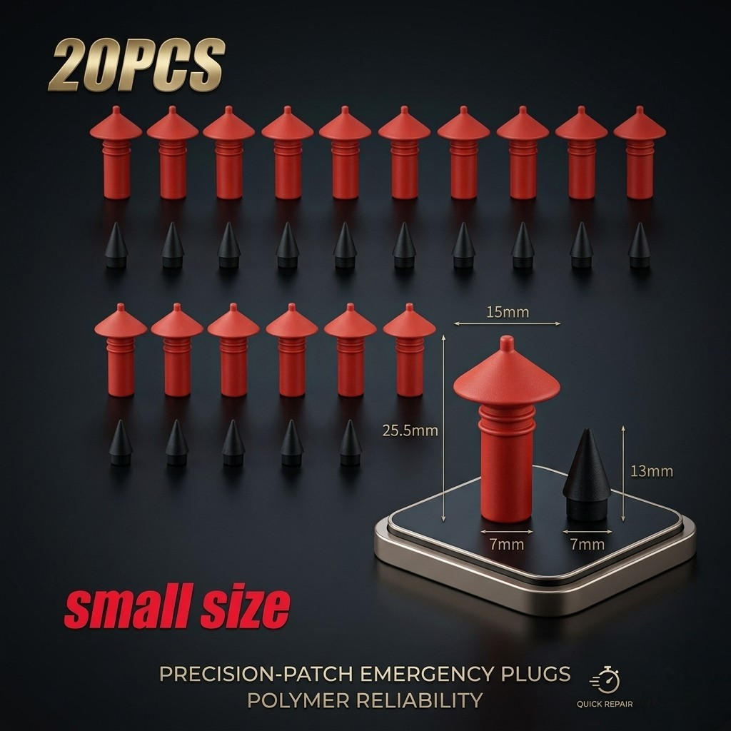 Heavy-Duty Tire Repair Kit – Emergency Tubeless Puncture Plug Tool