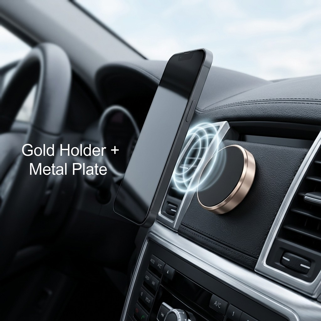 Magnetic Car Phone Mount – Strong Hold, Easy Use
