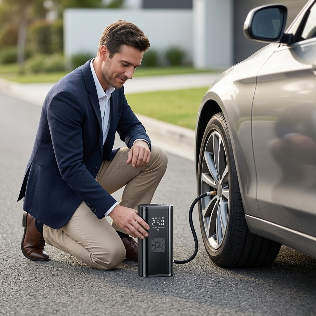 Portable Air Compressor – 150 PSI Fast Tire Inflator