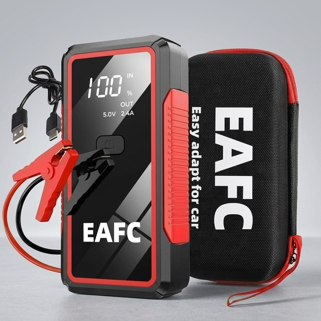 Portable Car Jump Starter – 12V Battery Booster Power Bank