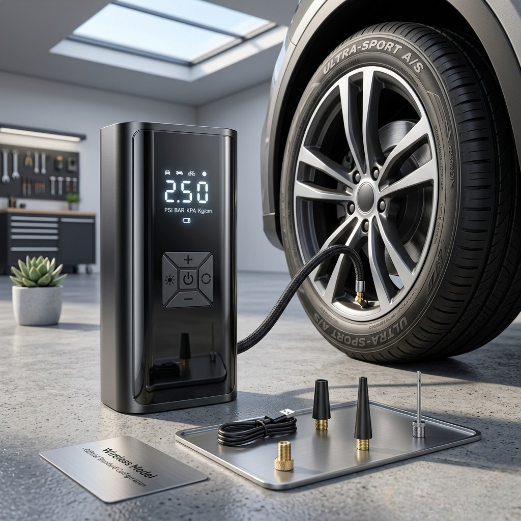 Portable Air Compressor – 150 PSI Fast Tire Inflator