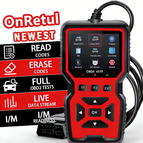 Professional Advanced Obdii/Eobd Car Diagnostic Scan Tool, Battery Tester, I/M Readiness Status, Fault Code Eraser, Suitable for All Obd Ii Protocol Cars since 1996, No Battery Required My Store