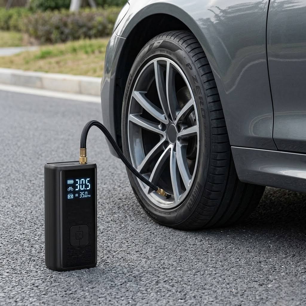 Portable Air Compressor – 150 PSI Fast Tire Inflator